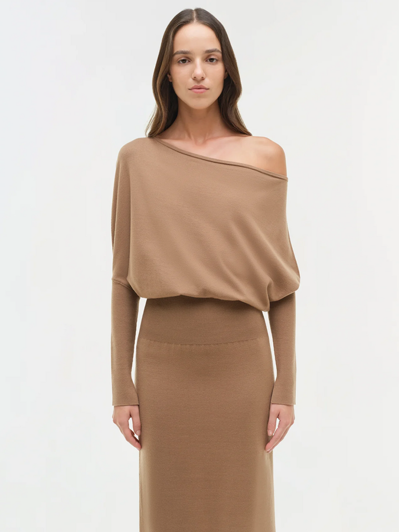 Janese Off Shoulder Midi Dress
