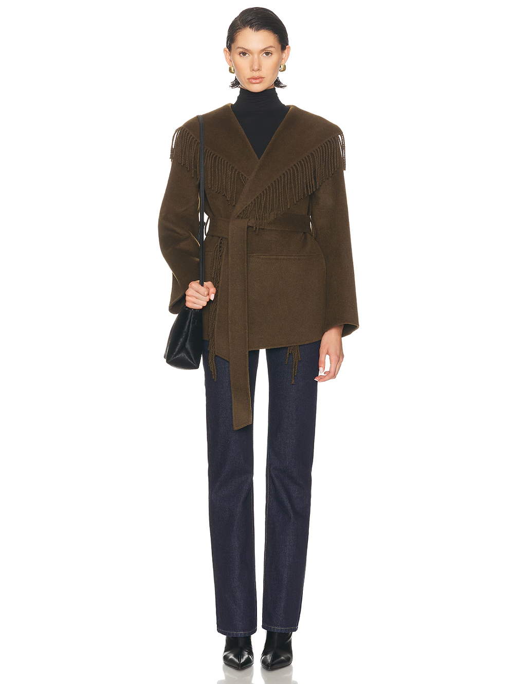 Rowen Fringe Jacket in Alligator