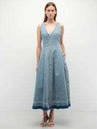 Arin Sleeveless Midi Dress in Myrtos