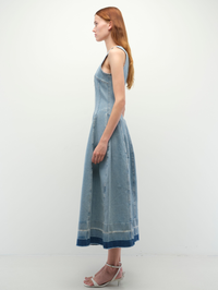 Arin Sleeveless Midi Dress in Myrtos