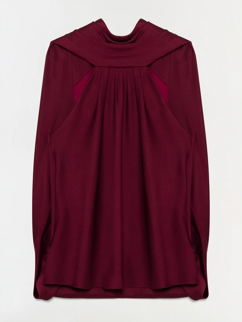 Scarlett Satin Cape Top