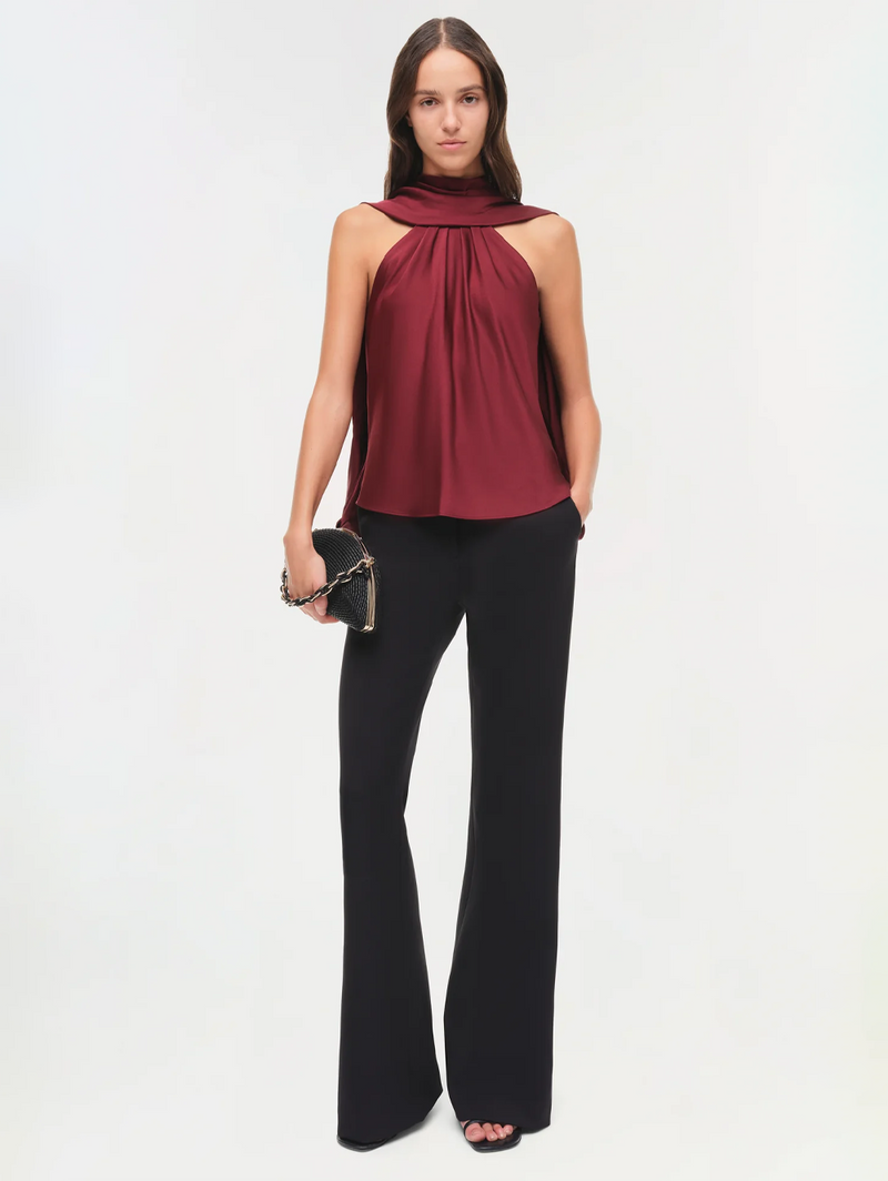 Scarlett Satin Cape Top