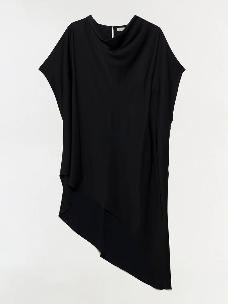 Sadia Satin Mini Cape Dress