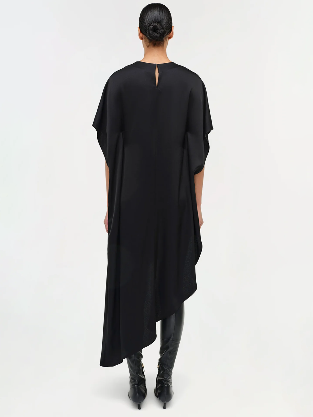Sadia Satin Mini Cape Dress