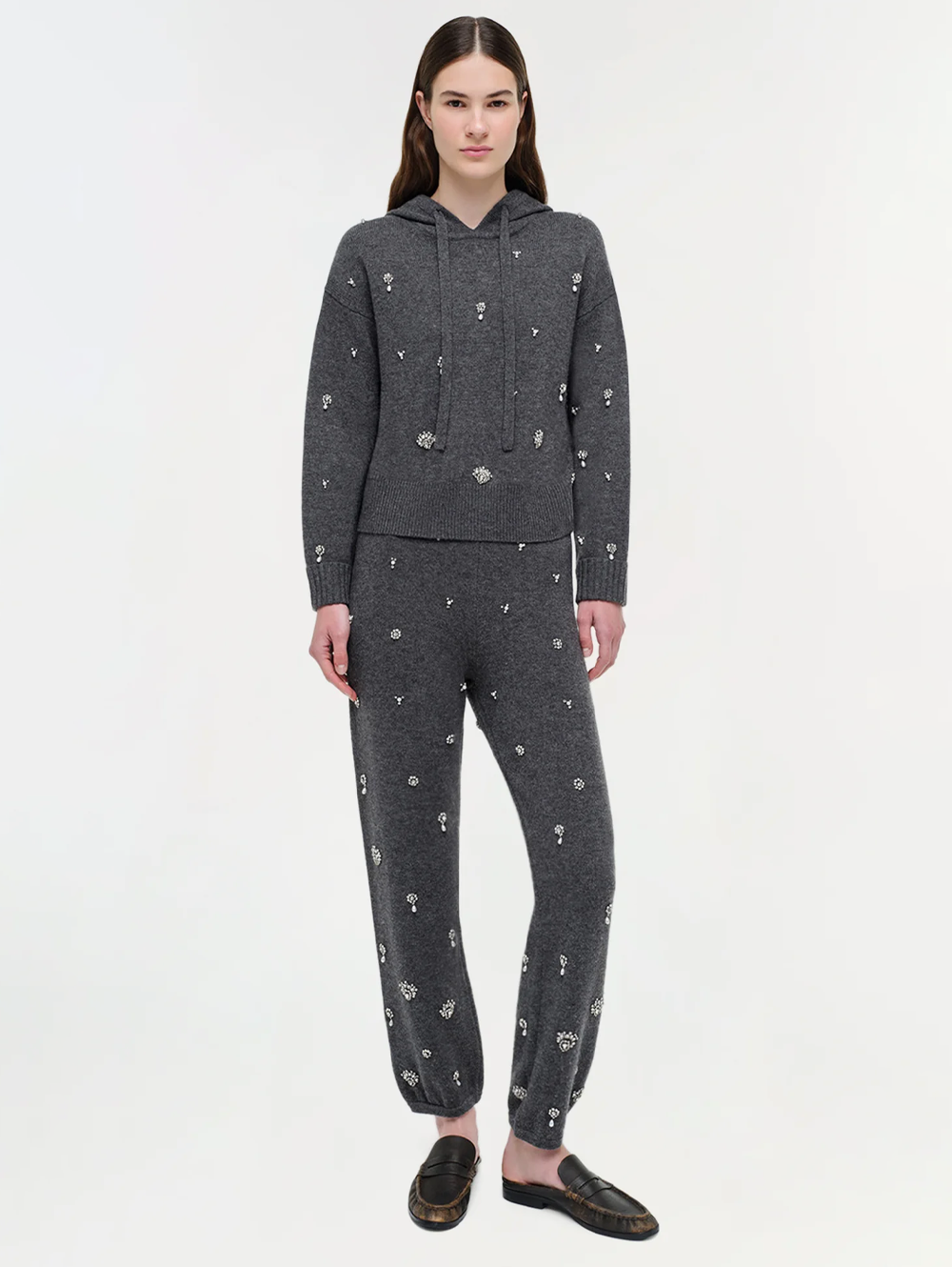 Kandace Embellished Cashmere Jogger