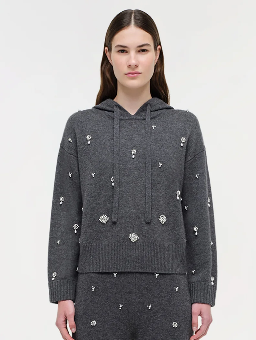 Karmen Embellished Cashmere Hoodie