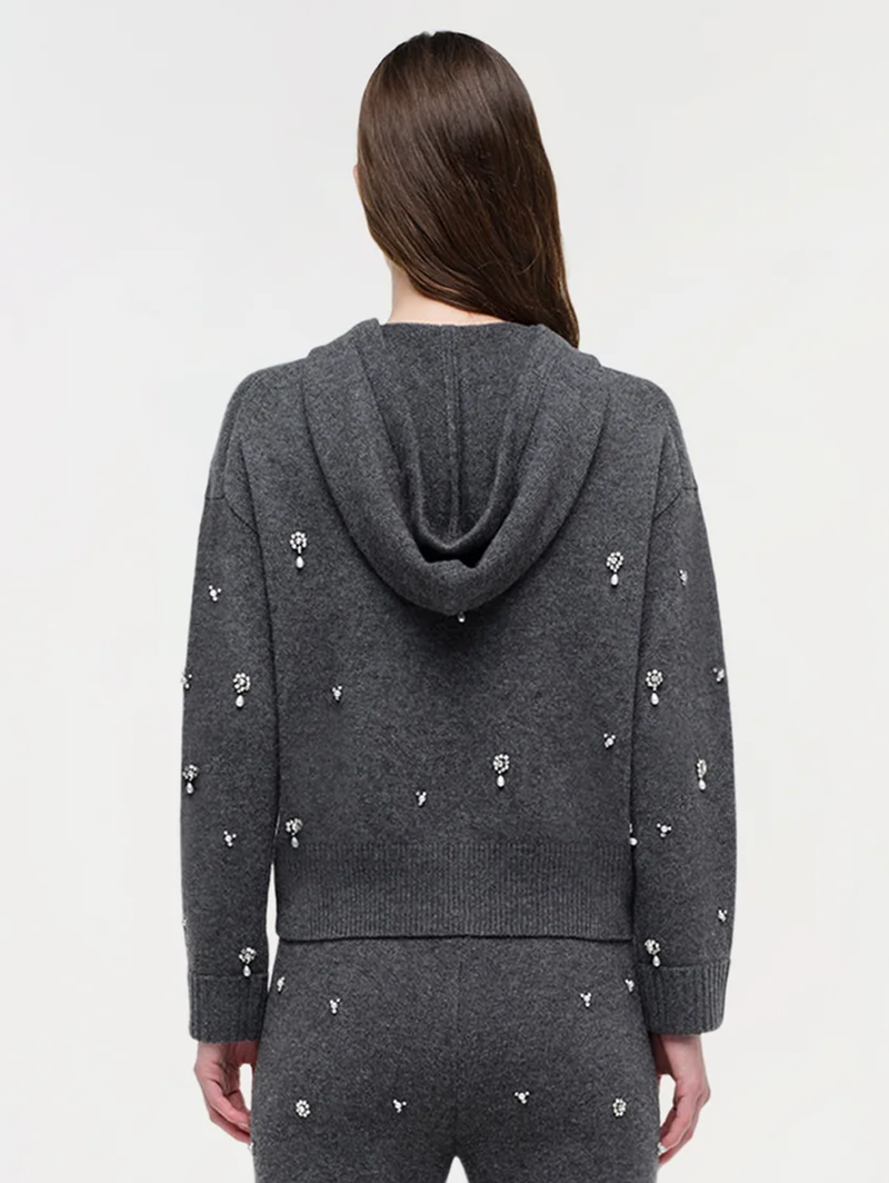 Karmen Embellished Cashmere Hoodie