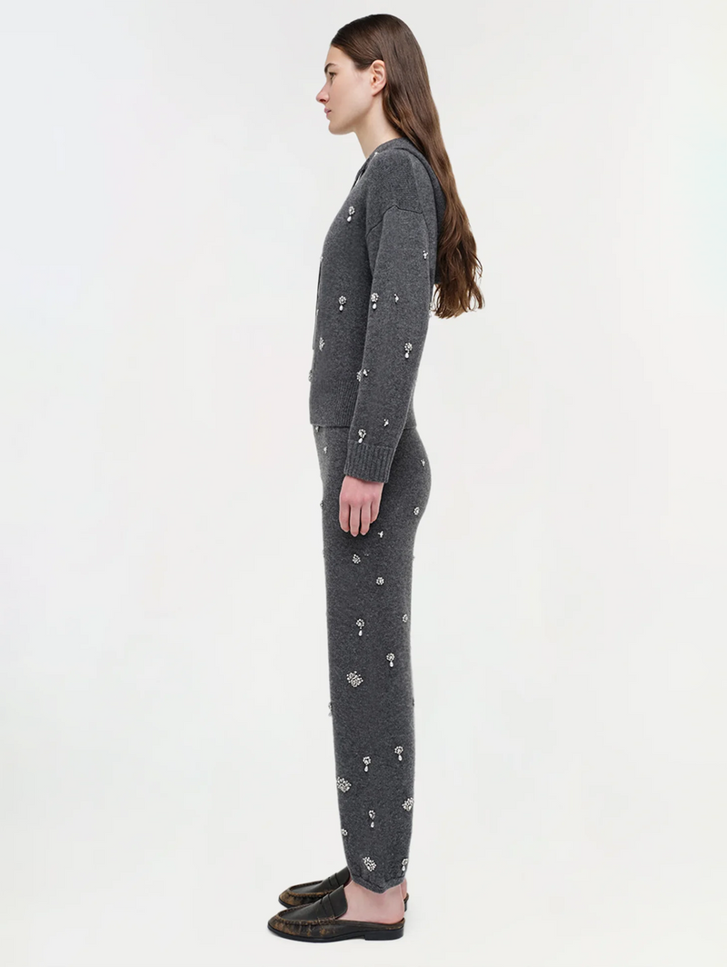 Karmen Embellished Cashmere Hoodie