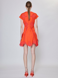 Raquel Embroidered Mini Dress