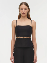 Cruz Studded Linen Cami