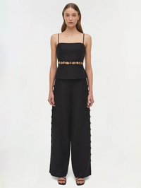 Cruz Studded Linen Cami