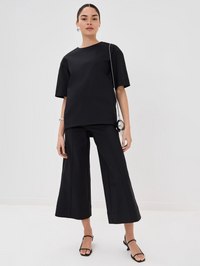 Kallin Cropped Wide-Leg Pants