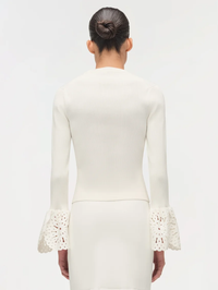 Elyse Embroidered Knit Top