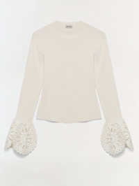 Elyse Embroidered Knit Top