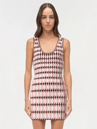 Lorien Scalloped Knit Mini Dress