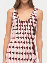 Lorien Scalloped Knit Mini Dress