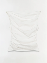 Maisel Draped Top in White