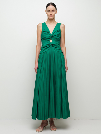 Vivianne Midi Dress in Kelly Green
