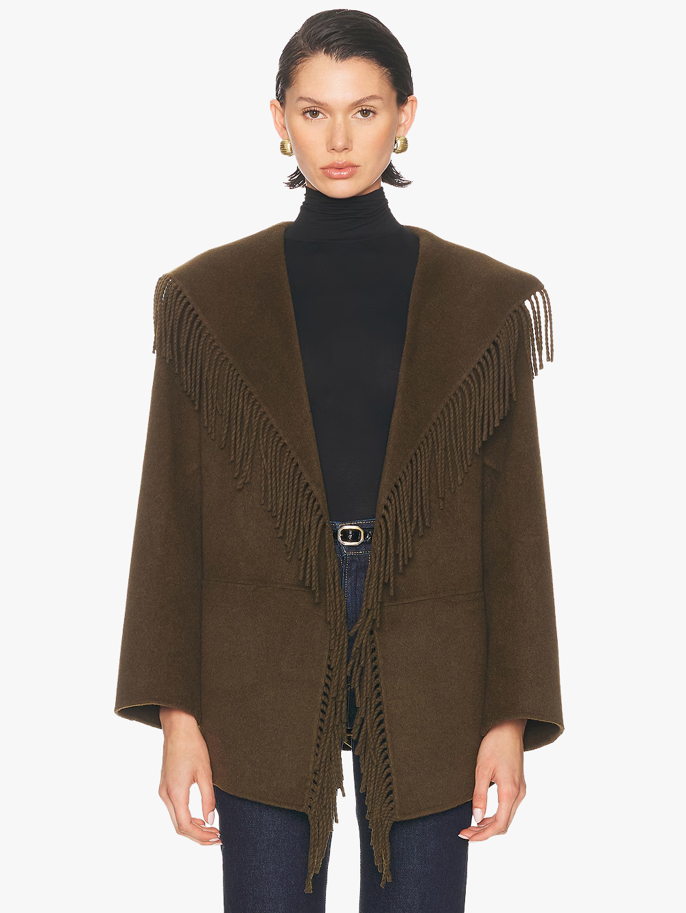 Rowen Fringe Jacket in Alligator