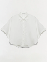 Blair Cotton Short Sleeve Shirt in White