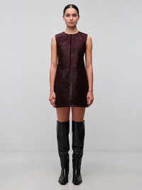 Sonoma Sleeveless Mini Dress in Fig