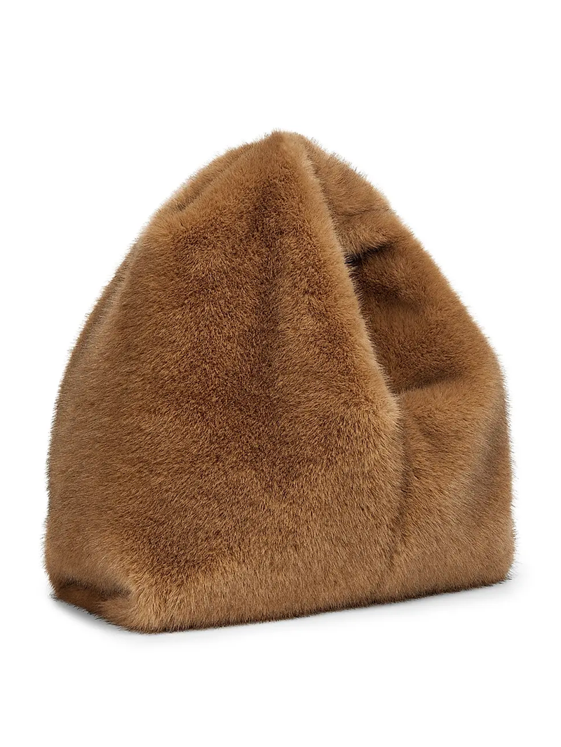 Simone Camel Faux Fur Bag