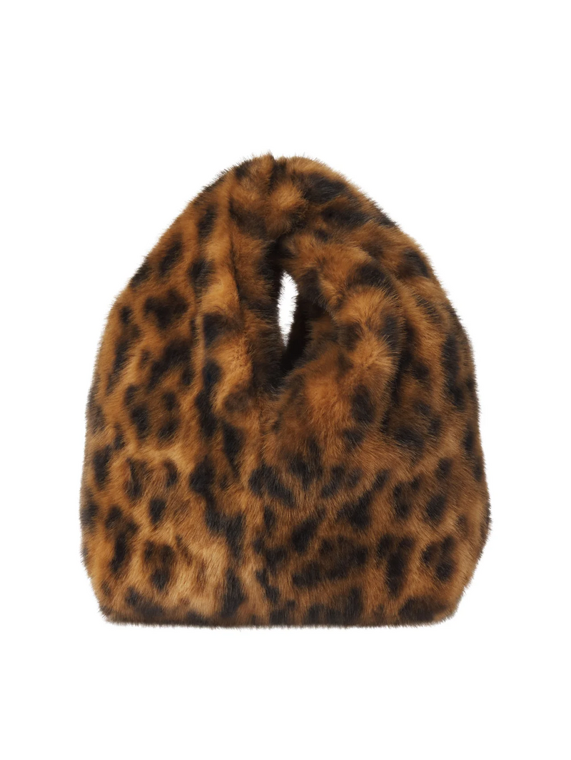 Simone Leopard Faux Fur Bag