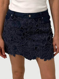 Winnie Floral Denim Mini Skirt