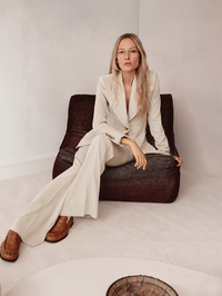 Birch Corduroy Patch Pocket Birkin Blazer by SMYTHE - View 4