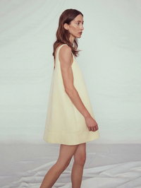 SMYTHE Butter Mini Shift Dress in BUTTER – Image 2