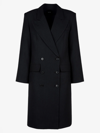 Carbon Herringbone DB Topcoat by SMYTHE - View 4