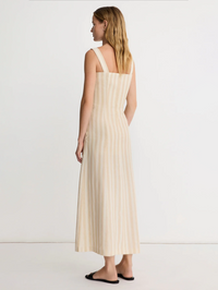 SMYTHE Ecru Stripe Picnic Dress in ECRU STRIPE – Image 2