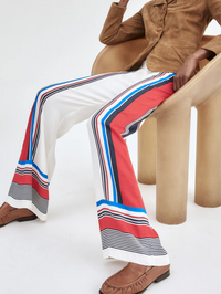 Graphic Red Fluid Pant by SMYTHE - View 6