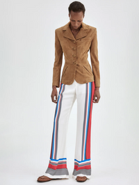 Graphic Red Fluid Pant by SMYTHE - View 7