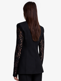 Lace Sleeve Not a DB Blazer by SMYTHE - View 3