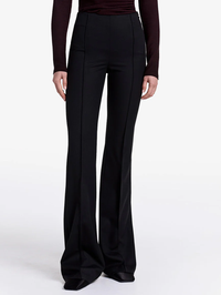 Pintuck Flare Pant by SMYTHE-DEEP BLACK-AMY Atelier
