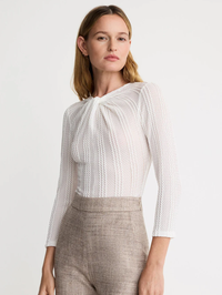 Twist Neck Knit Top by SMYTHE - View 2