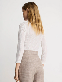 Twist Neck Knit Top by SMYTHE - View 3