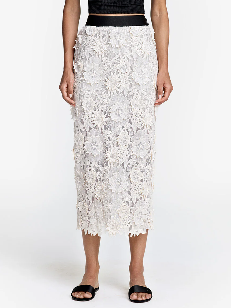 Applique Pencil Skirt