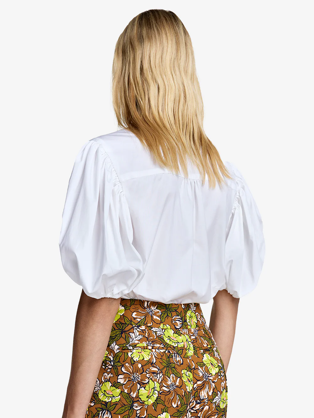 Pouf Short Sleeve Box Pleat Shirt