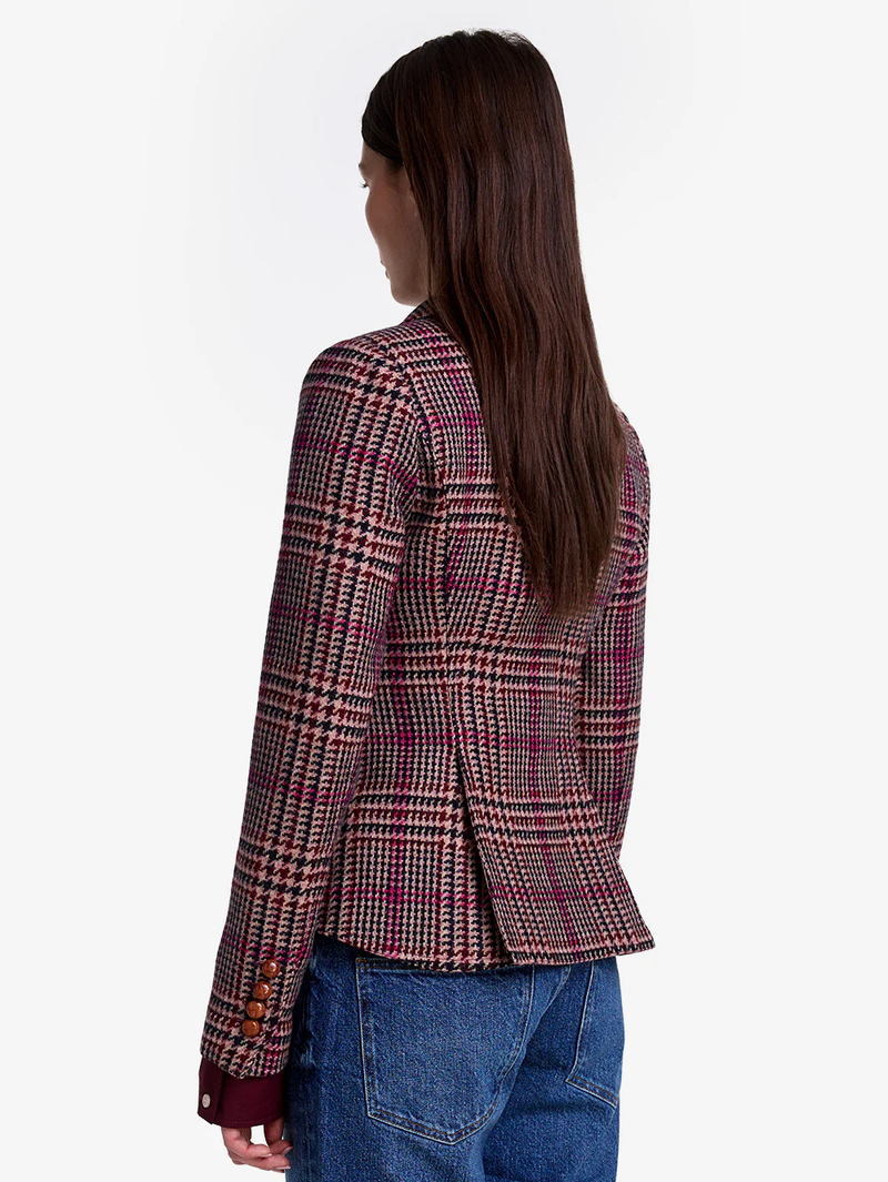 Berry Glen Check One Button Blazer