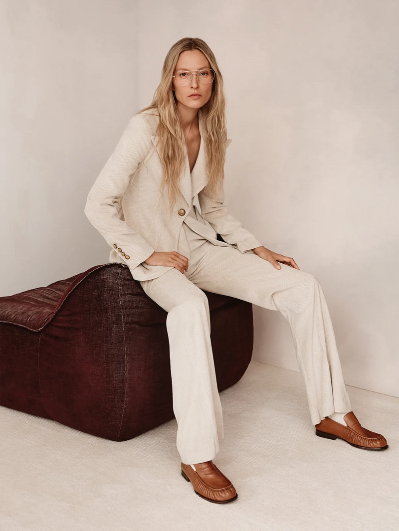 Birch Corduroy Wide Leg Trouser