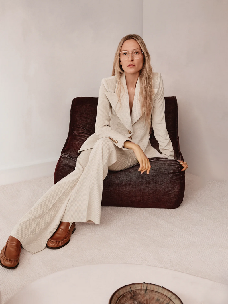 Birch Corduroy Wide Leg Trouser