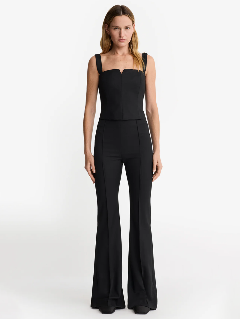 Pintuck Flare Pant