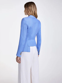 Periwinkle Linen Classic Duchess Blazer