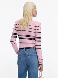 Pink Stripe Cardigan