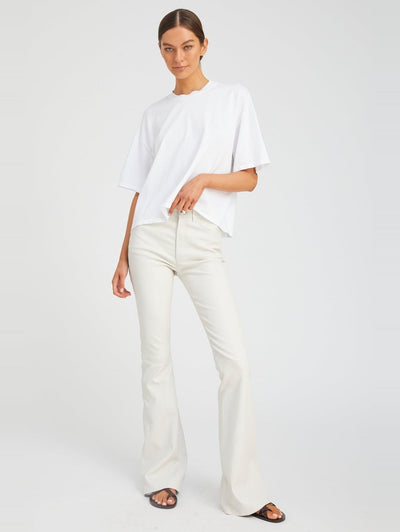 5 Pocket Micro Flare Pant in Shell