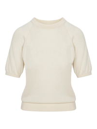 Cashmere Short Sleeve Raglan Sweater by SPRWMN - View 3