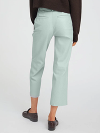 Leather Baggy Cropped Trousers by SPRWMN - View 2
