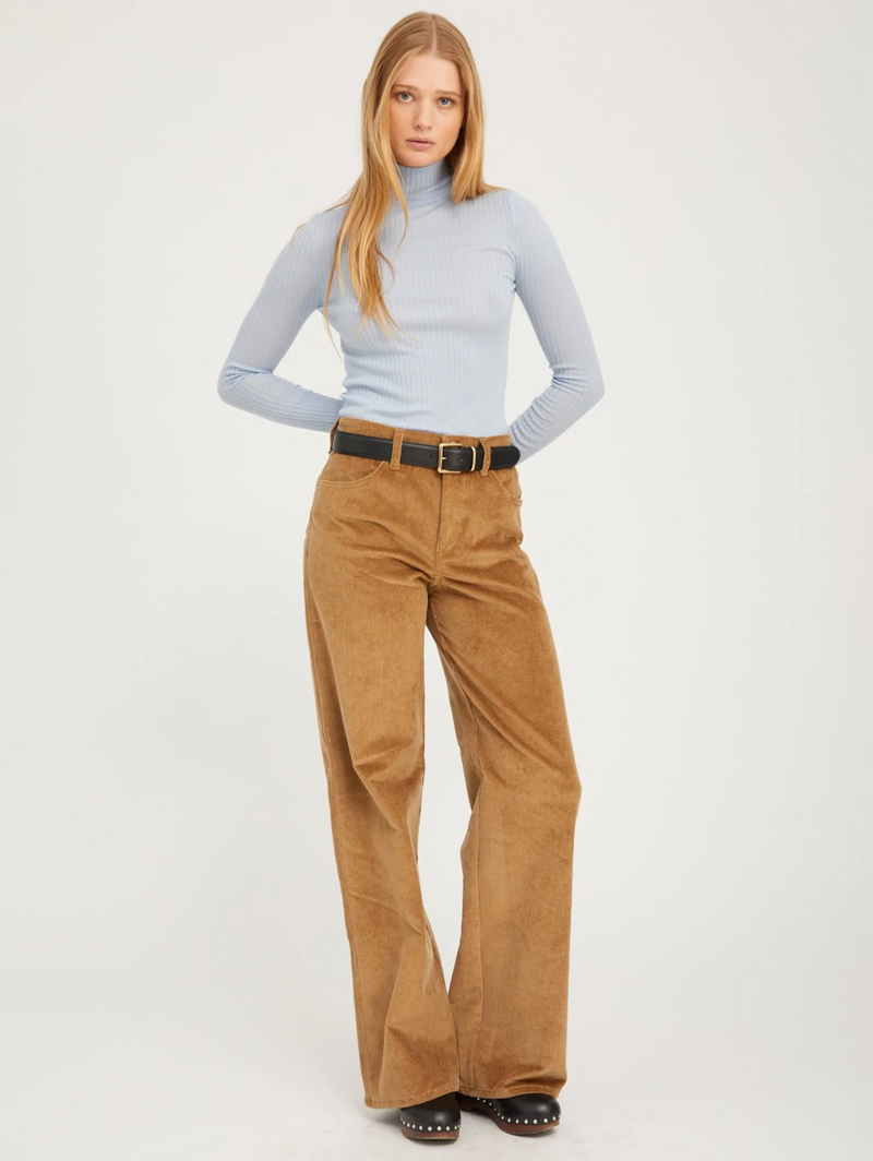 Baby Blue Cashmere Mock Neck